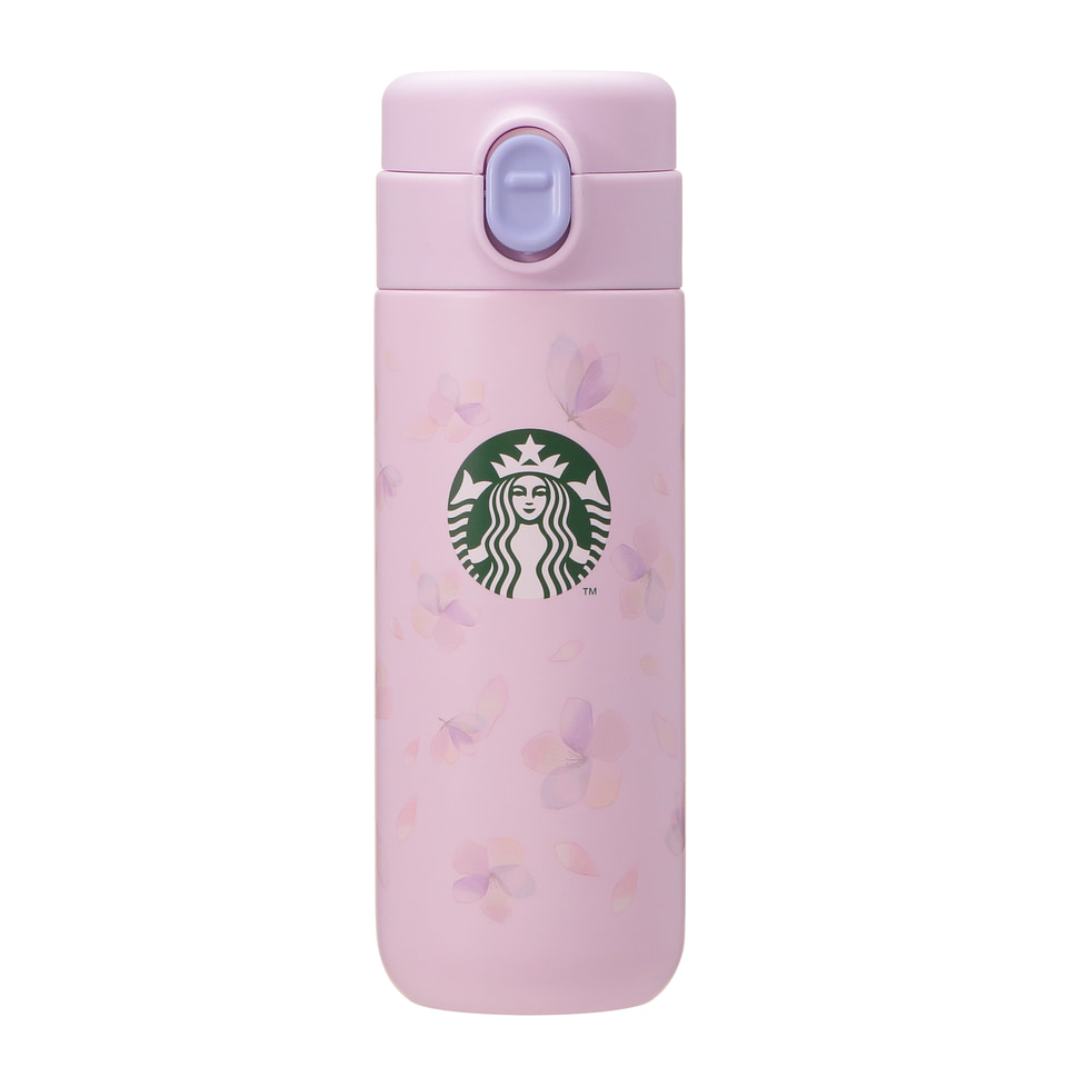 スタバ桜グッズ第2弾 職人手作りの萩焼マグカップ、透明感ある桜