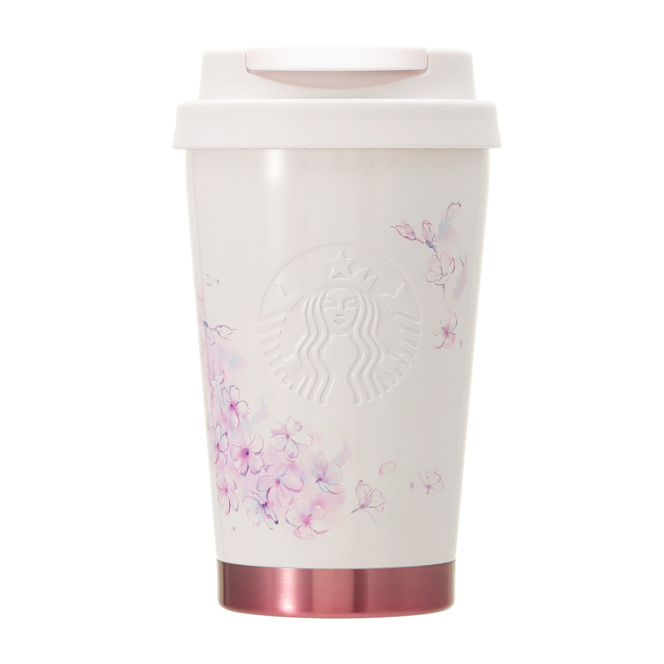 スタバ「SAKURAグッズ」第2弾、「夕桜」がテーマの“ステンレス