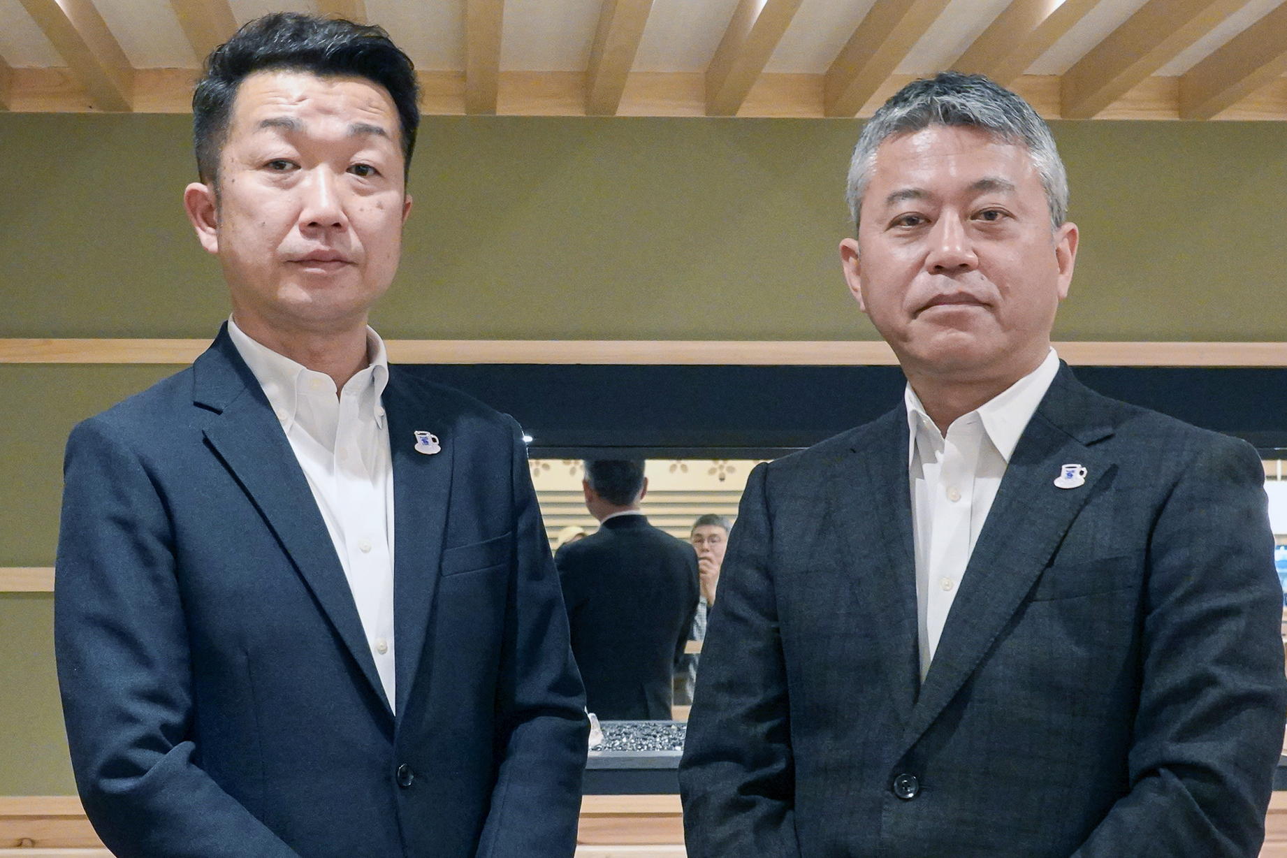 株式会社コメダ 取締役の杉野正貴氏（右）と「おむすび 米屋の太郎」ブランドマネージャーの井上直樹氏（左）