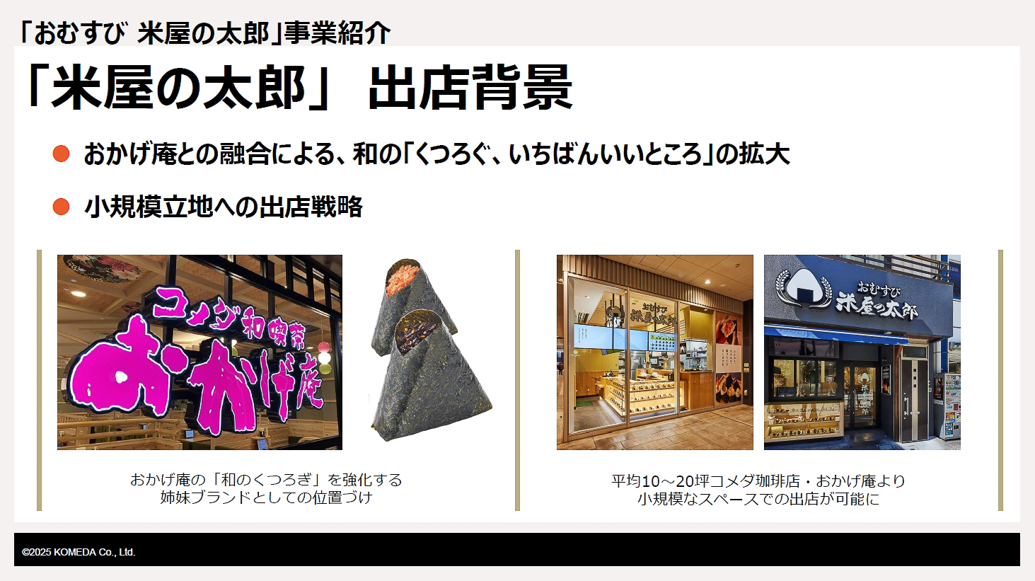 「米屋の太郎」の出店背景