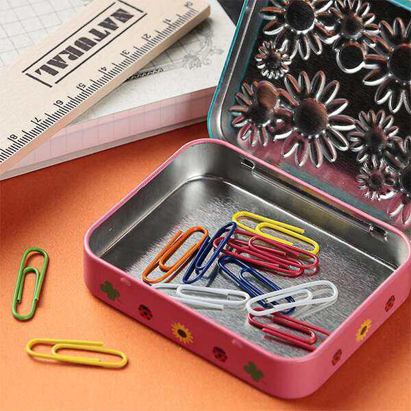 「レディバードスクエア缶」（グリーン）