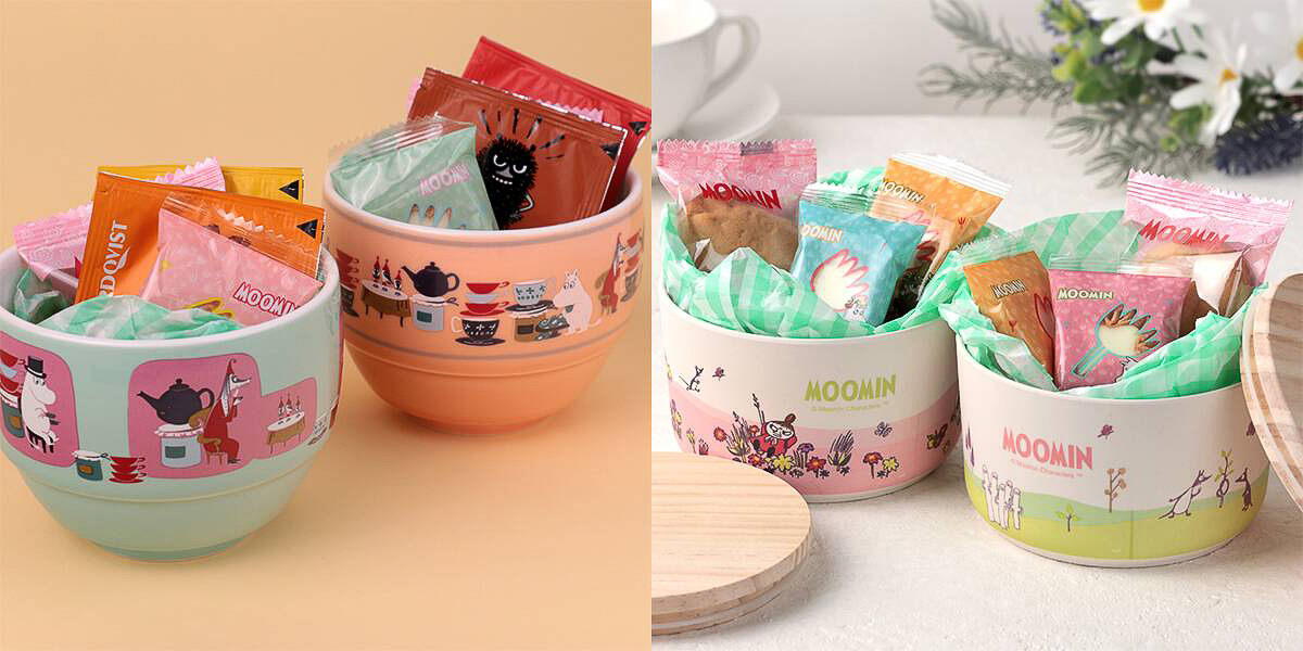 カルディコーヒーファーム「ムーミン セラミックボウル」と「ムーミン スプリング バンブーコンテナ」