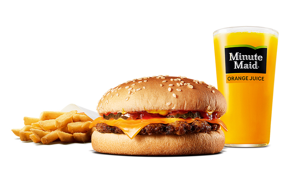 「チーズバーガー キッズセット」（440円）