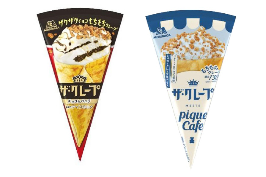 「ザ・クレープ」シェイプにピケカフェのイメージをデザインしたパッケージ