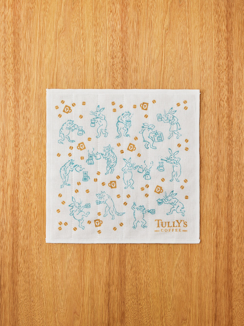 「鳥獣戯画かや生地（ブルー）」（990円）