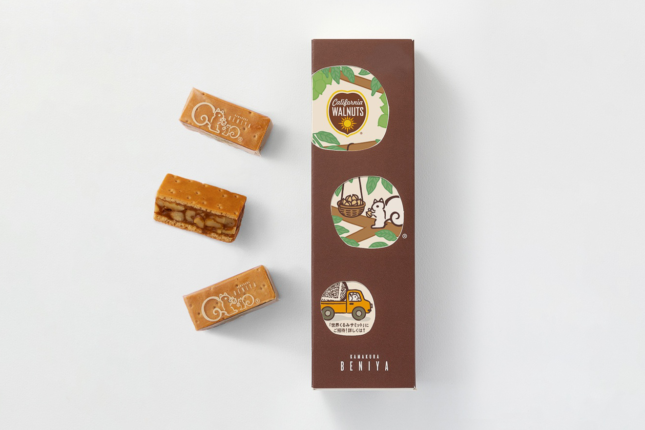 鎌倉紅谷「『クルミッ子かわるっ子（世界くるみサミット）』付きクルミッ子8個入」