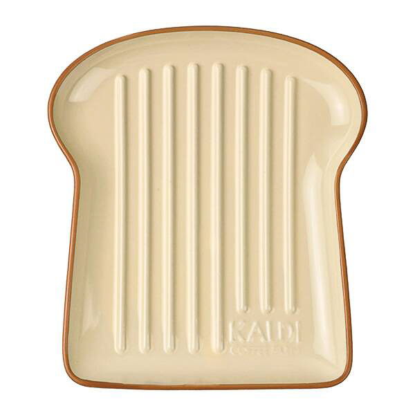 カルディ、食パンデザインがかわいい「トーストプレート」が登場