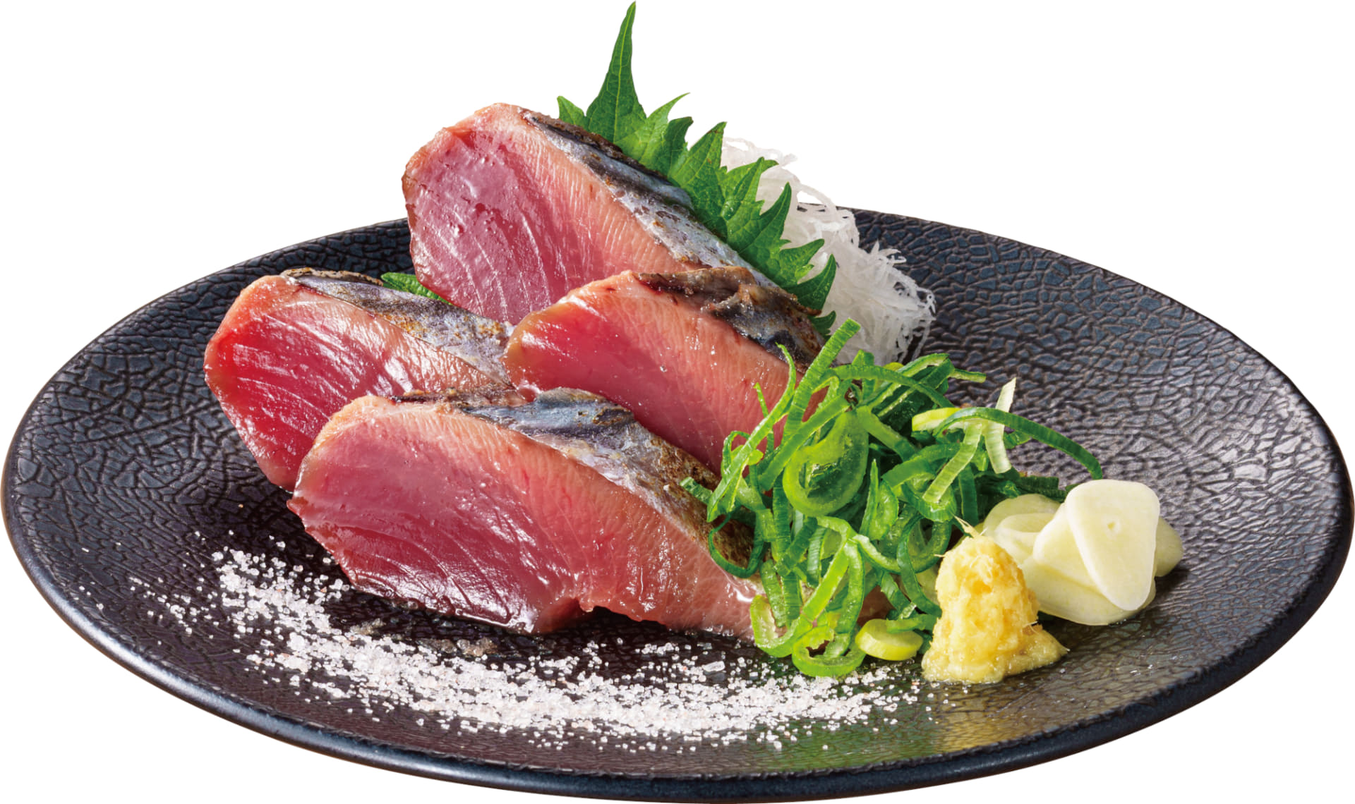 スペシャルとろかつお 厚切り刺身（748円）