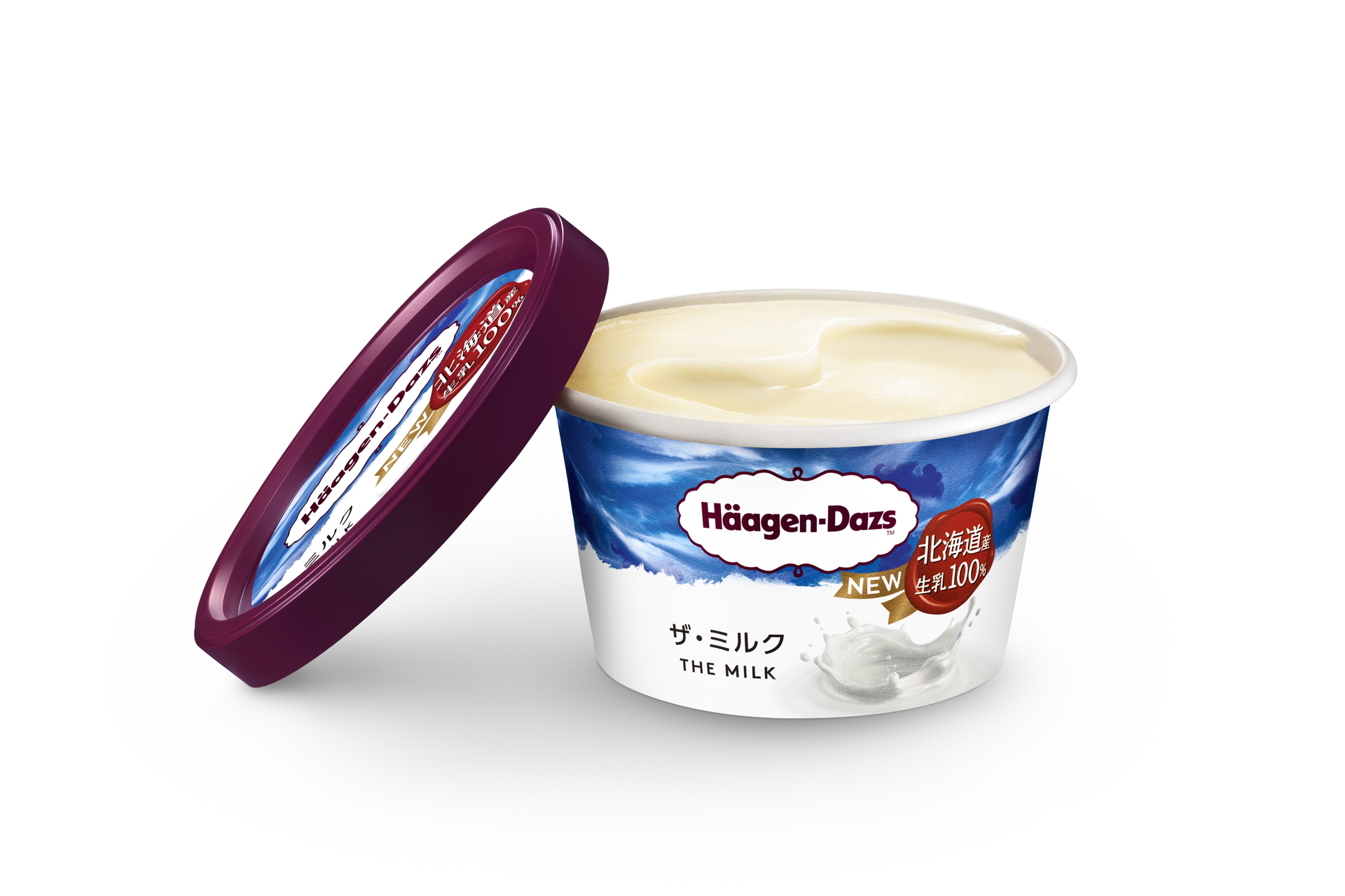 北海道産生乳を100％使用していることをパッケージでも訴求