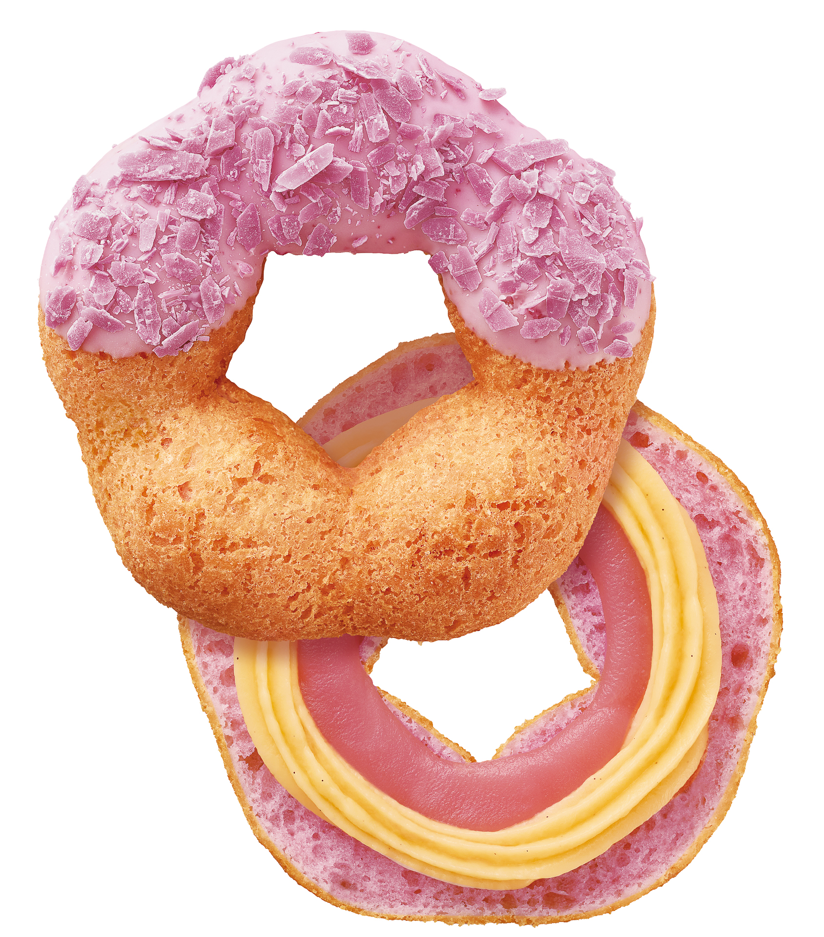 「桜もちっとドーナツ いちごかすたーど」（テイクアウト 205円/イートイン 209円）