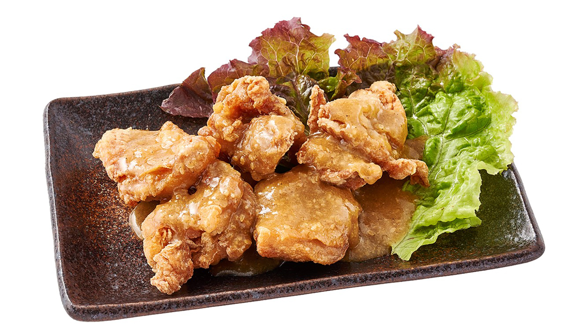 鶏もものから揚げ胡麻ニンニク塩ダレ（3個 363円、5個 605円