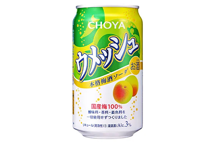 チョーヤ梅酒「ウメッシュ 本格梅酒ソーダ」（350mL缶）