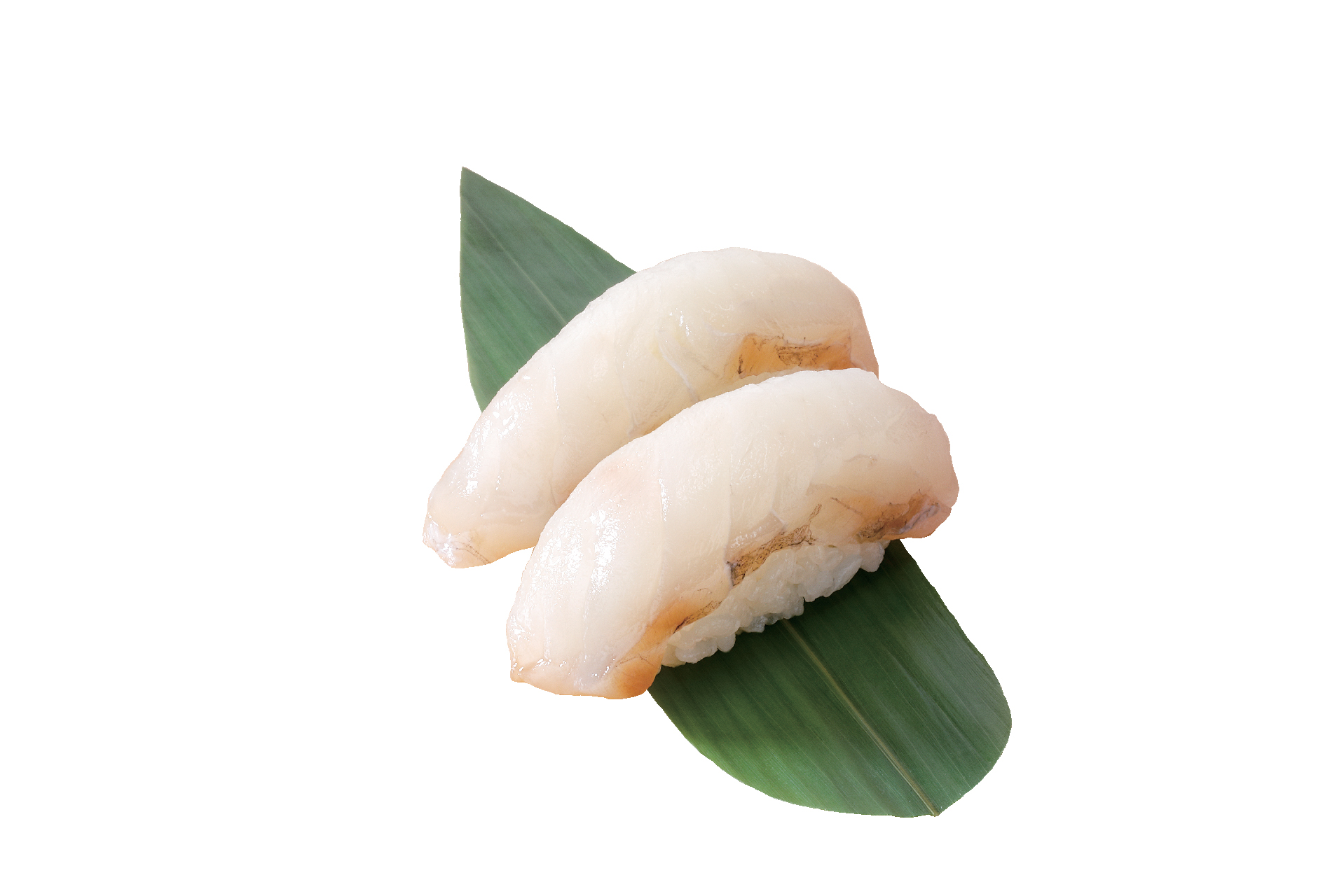 「天然ひらめの握り」（495円）