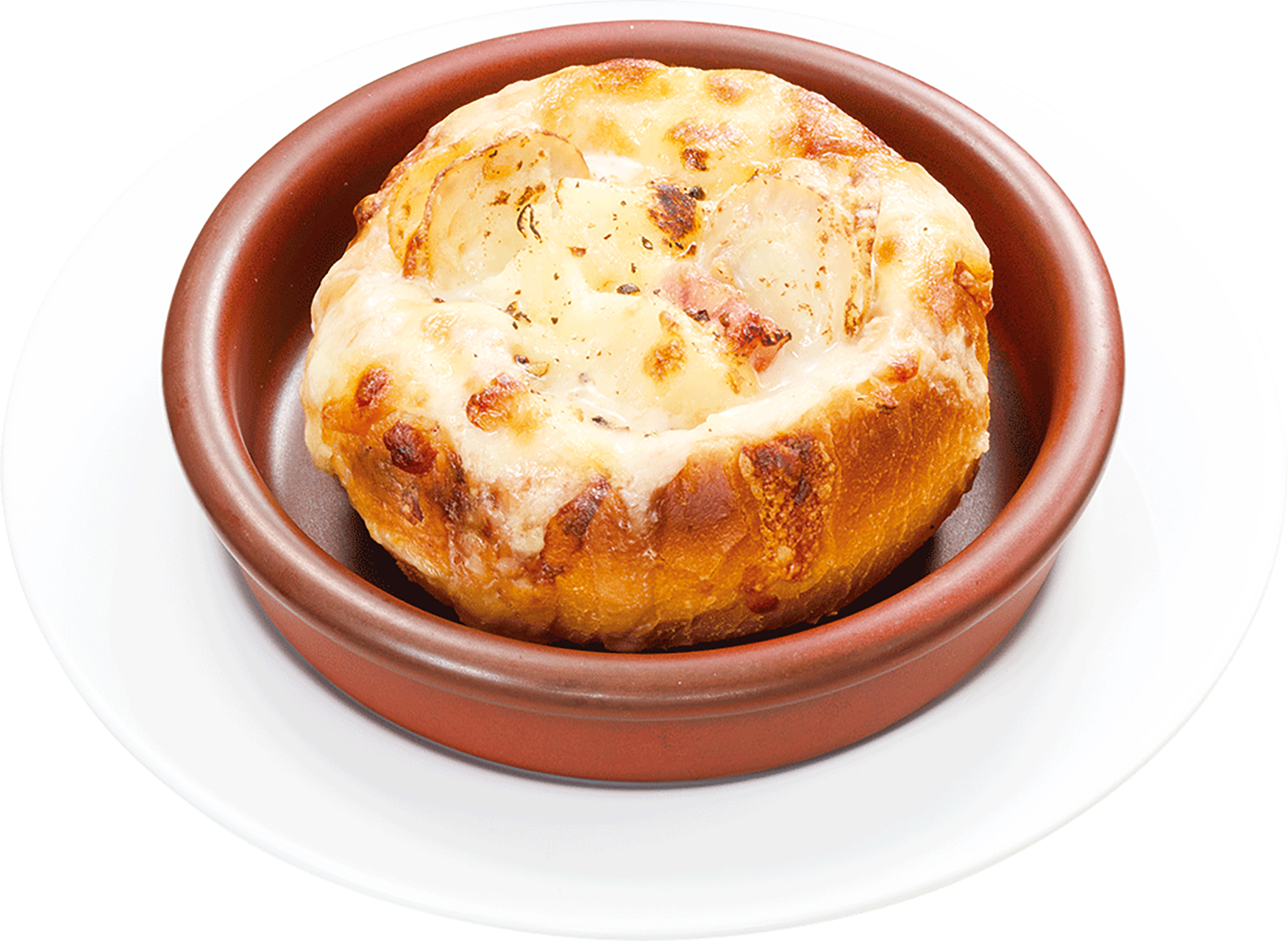 帆立とベーコンのクリーミーパングラタン（649円）