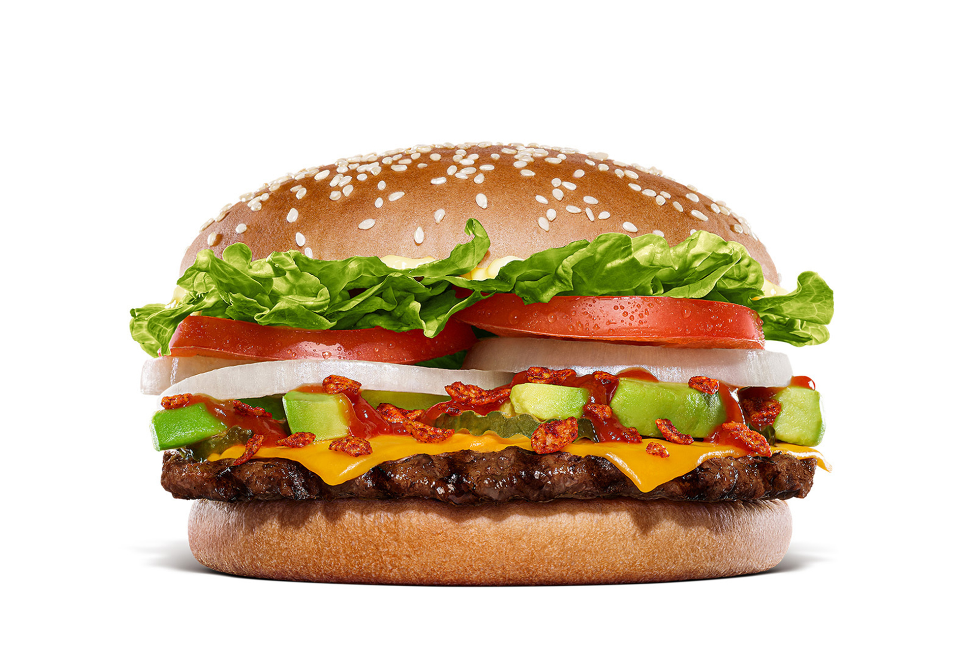 「ダブルメキシカン アボカドワッパー」（［単品］1190円、［セット］1490円）