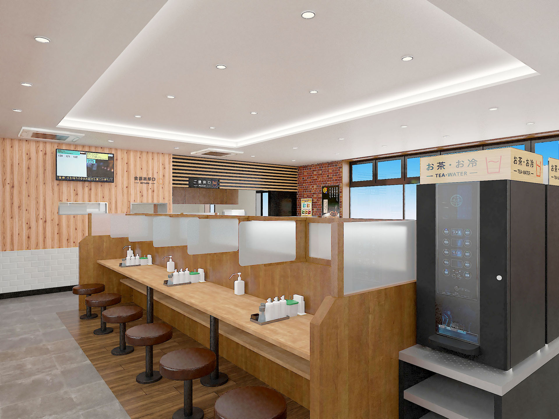 帯広白樺通り店 松屋・松のや複合店の店内イメージ