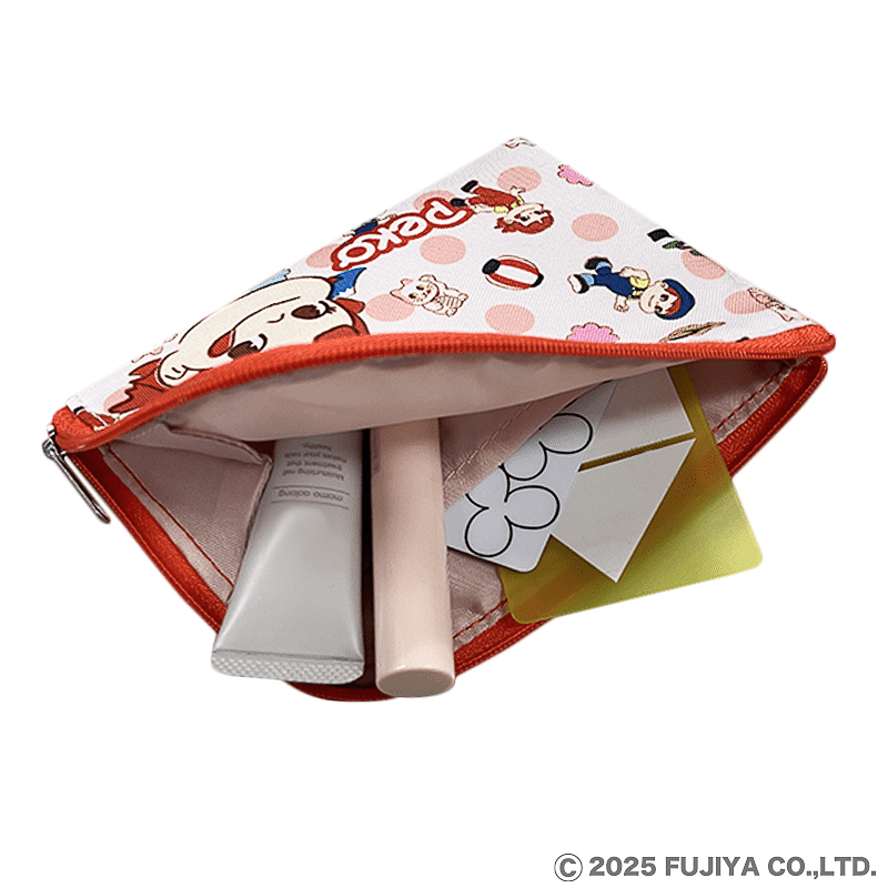 郵便局、不二家「ペコちゃん」デザインのエコバッグ/ポーチ/巾着