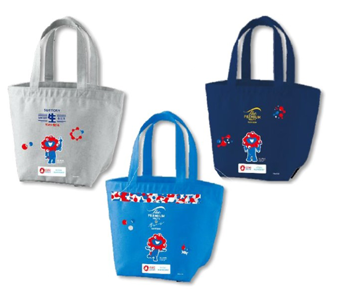 関西・大阪万博の公式キャラクター「ミャクミャク」をあしらった、イオンオリジナルデザインのコラボトートバッグ