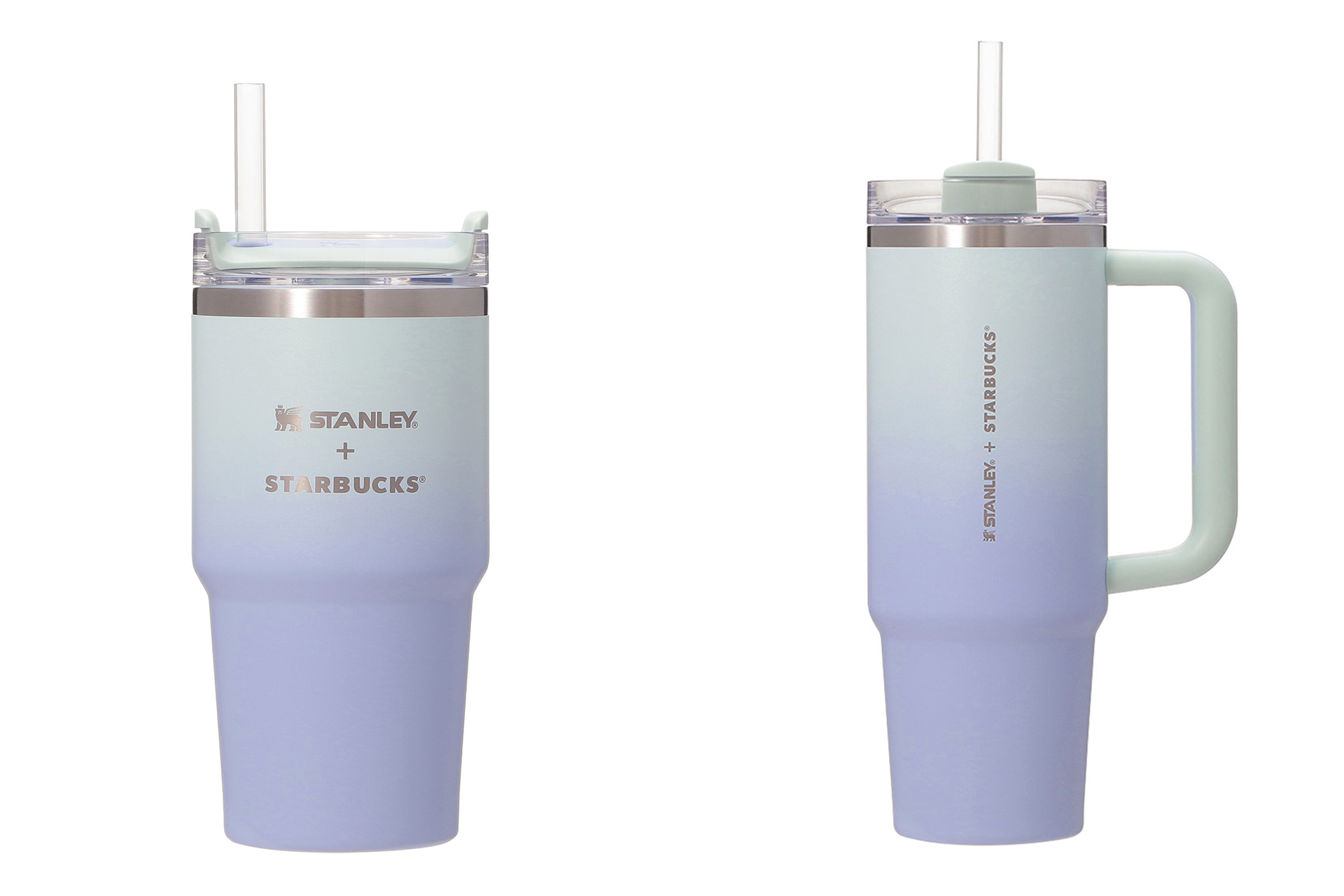 3WAYステンレスタンブラー STANLEY ブルーグラデーション 591mL（左）、887mL（右）