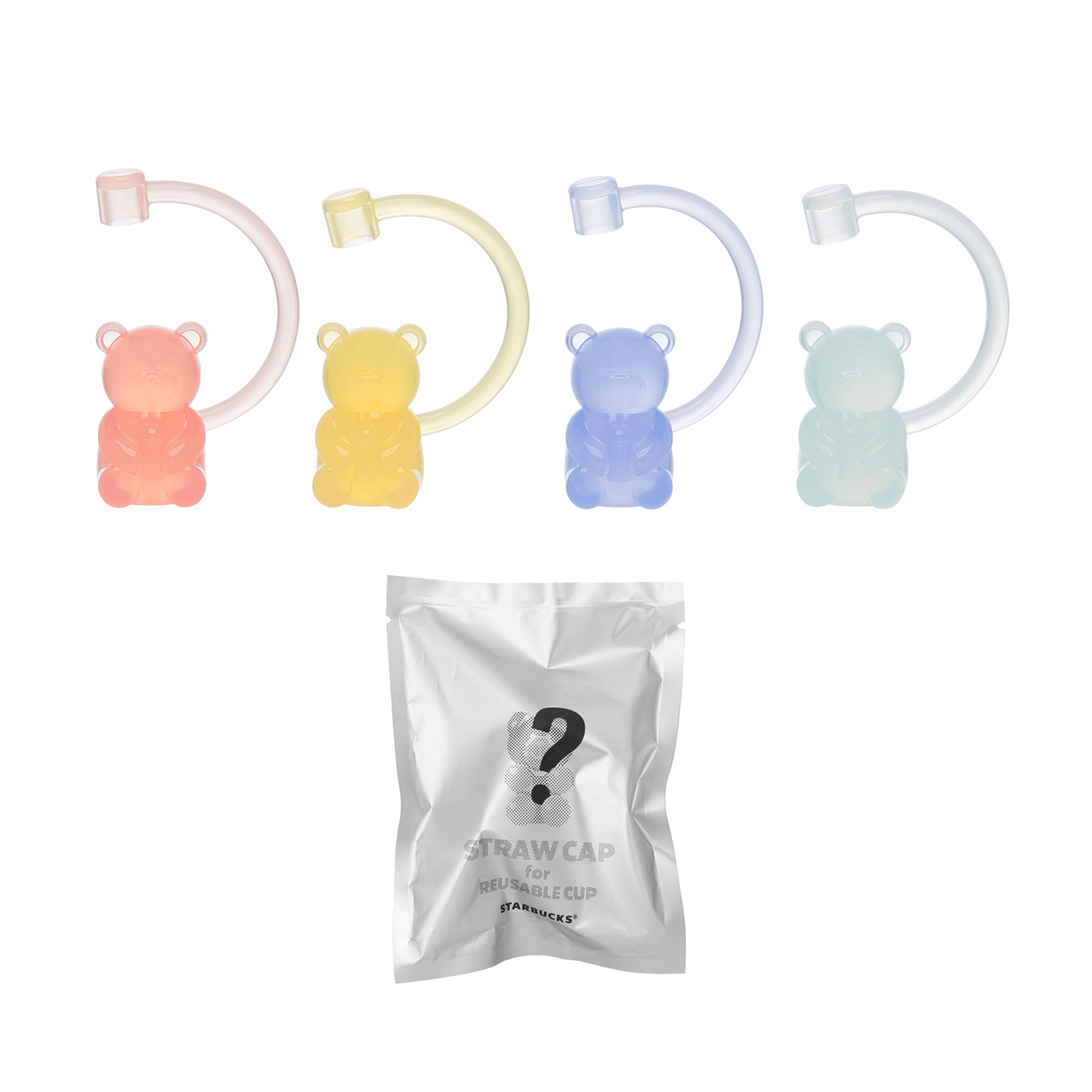 ミステリーパックリユーザブルカップ専用 ストローキャップ ベアリスタ
