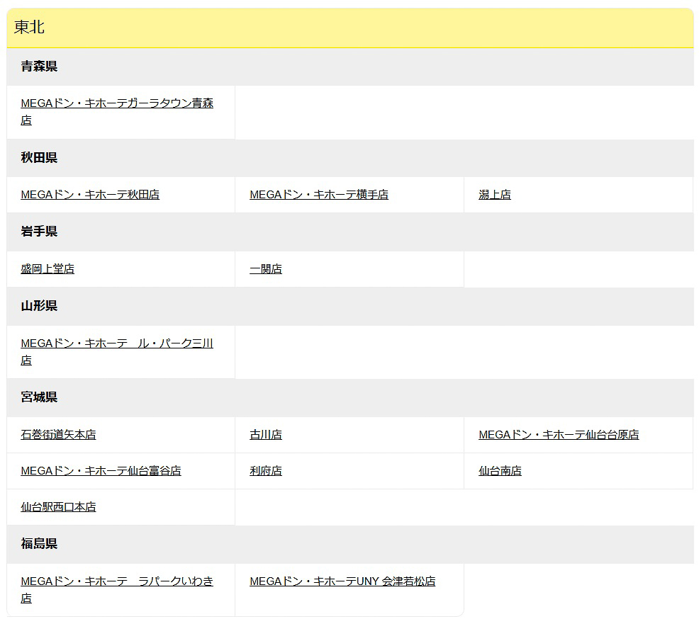 「ドラえもん」アイテムを販売するドン・キホーテ店舗リスト