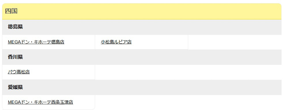 「ドラえもん」アイテムを販売するドン・キホーテ店舗リスト