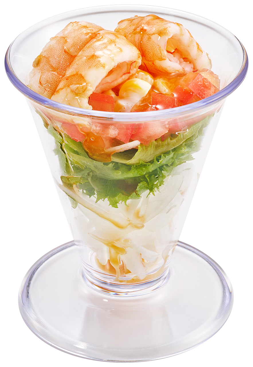 「えびのカルパッチョ風サラダパフェ」（250円～）