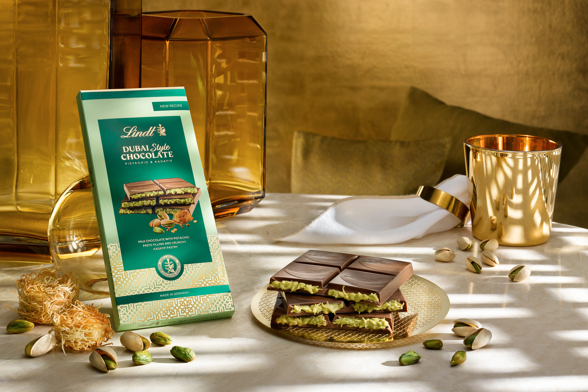 リンツ ドバイスタイルチョコレート タブレット