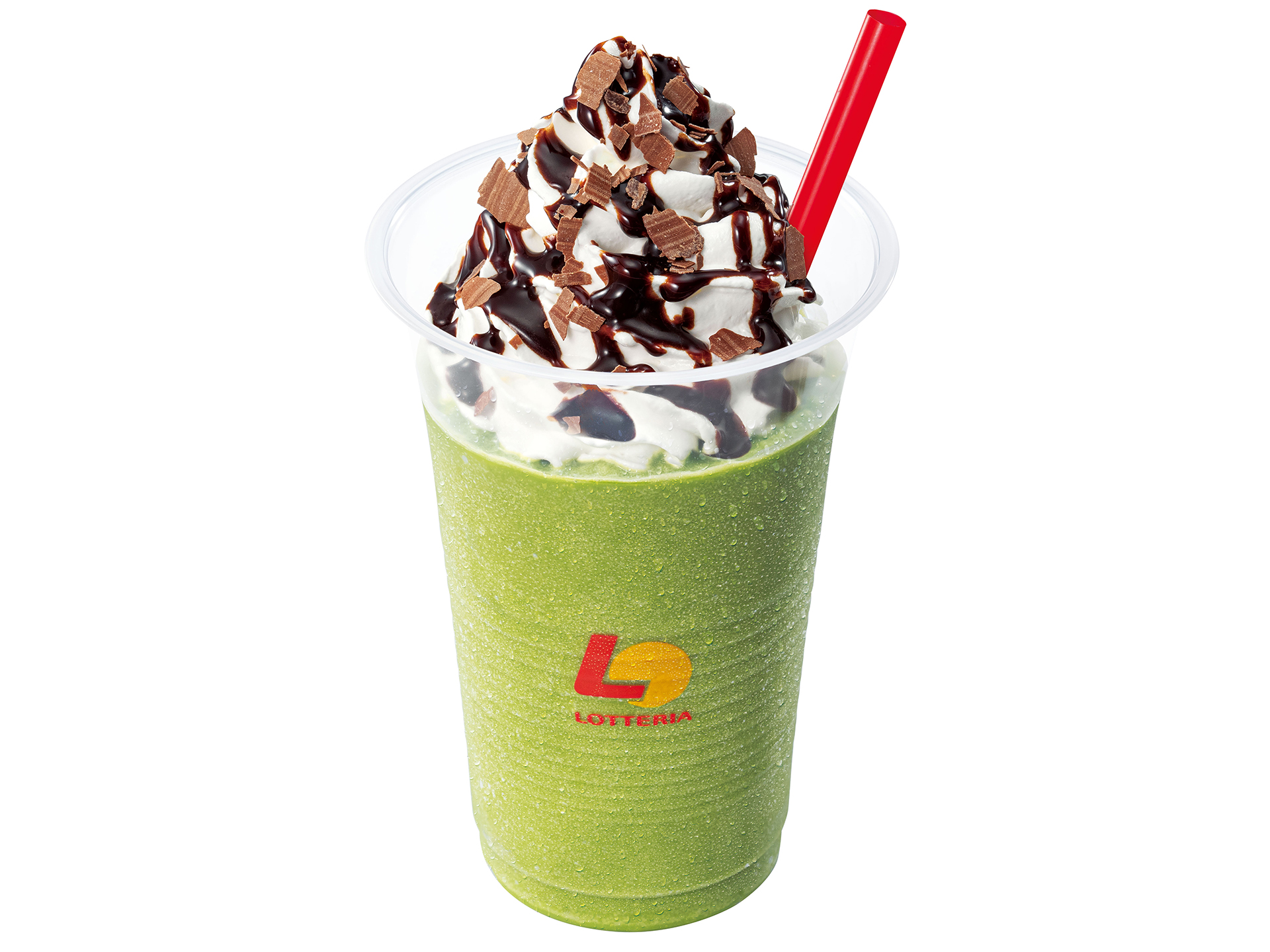 「宇治抹茶パフェシェーキ」（390円）