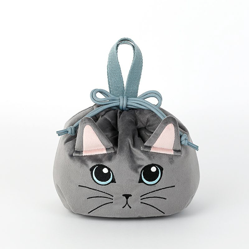 紀ノ国屋 保冷巾着 ロシアンブルー