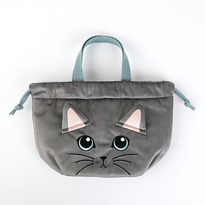 紀ノ国屋 保冷巾着 ロシアンブルー