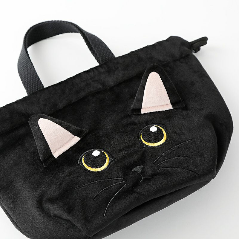 紀ノ国屋 保冷巾着 黒猫