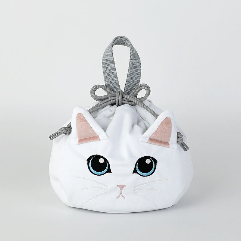紀ノ国屋 保冷巾着 白猫（公式オンラインストア限定販売）