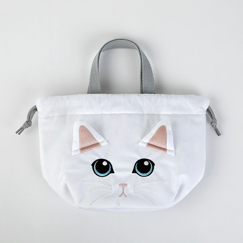 紀ノ国屋 保冷巾着 白猫（公式オンラインストア限定販売）