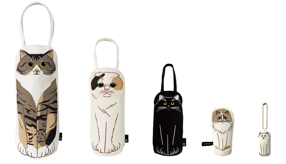 ルートート、ねこトートからポーチ＆チャームが出てくる「ネコ