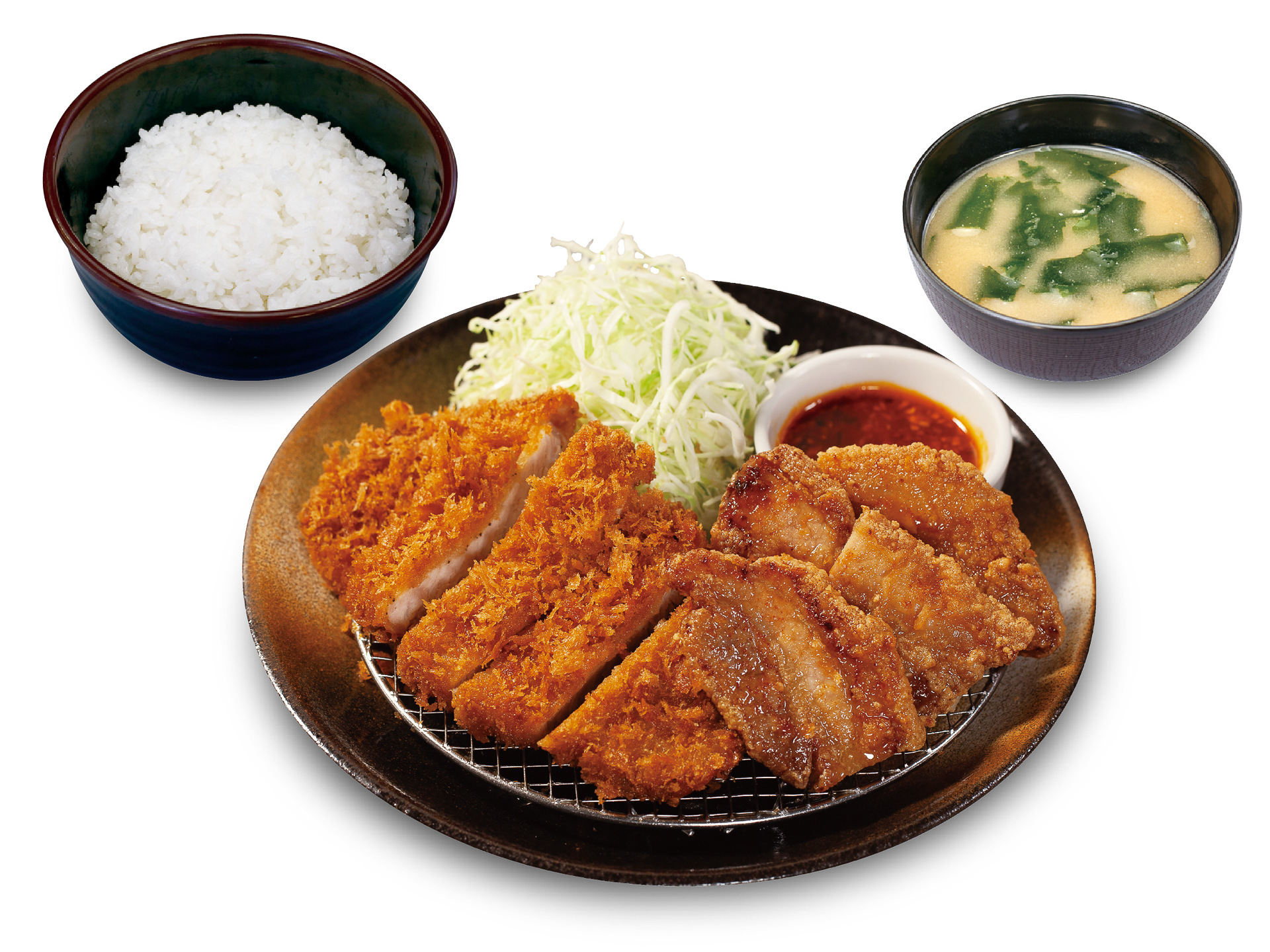 「ロースかつ＆ムートート定食」（990円）