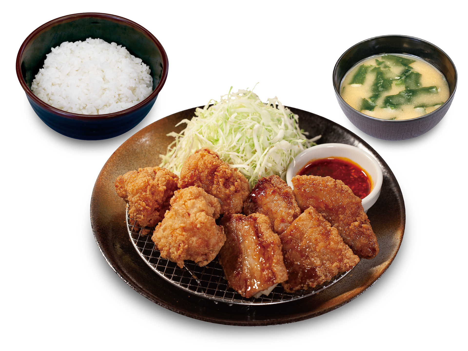 「唐揚げ＆ムートート定食」（990円）