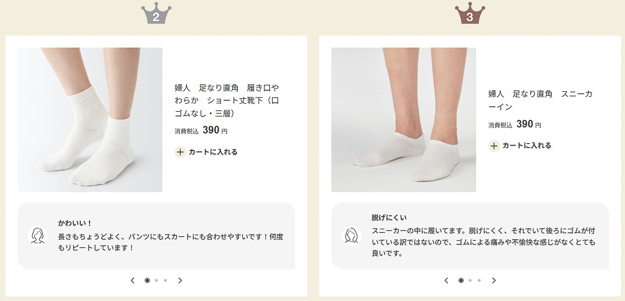 昨年春の「無印良品週間」で人気があった商品（衣料品）