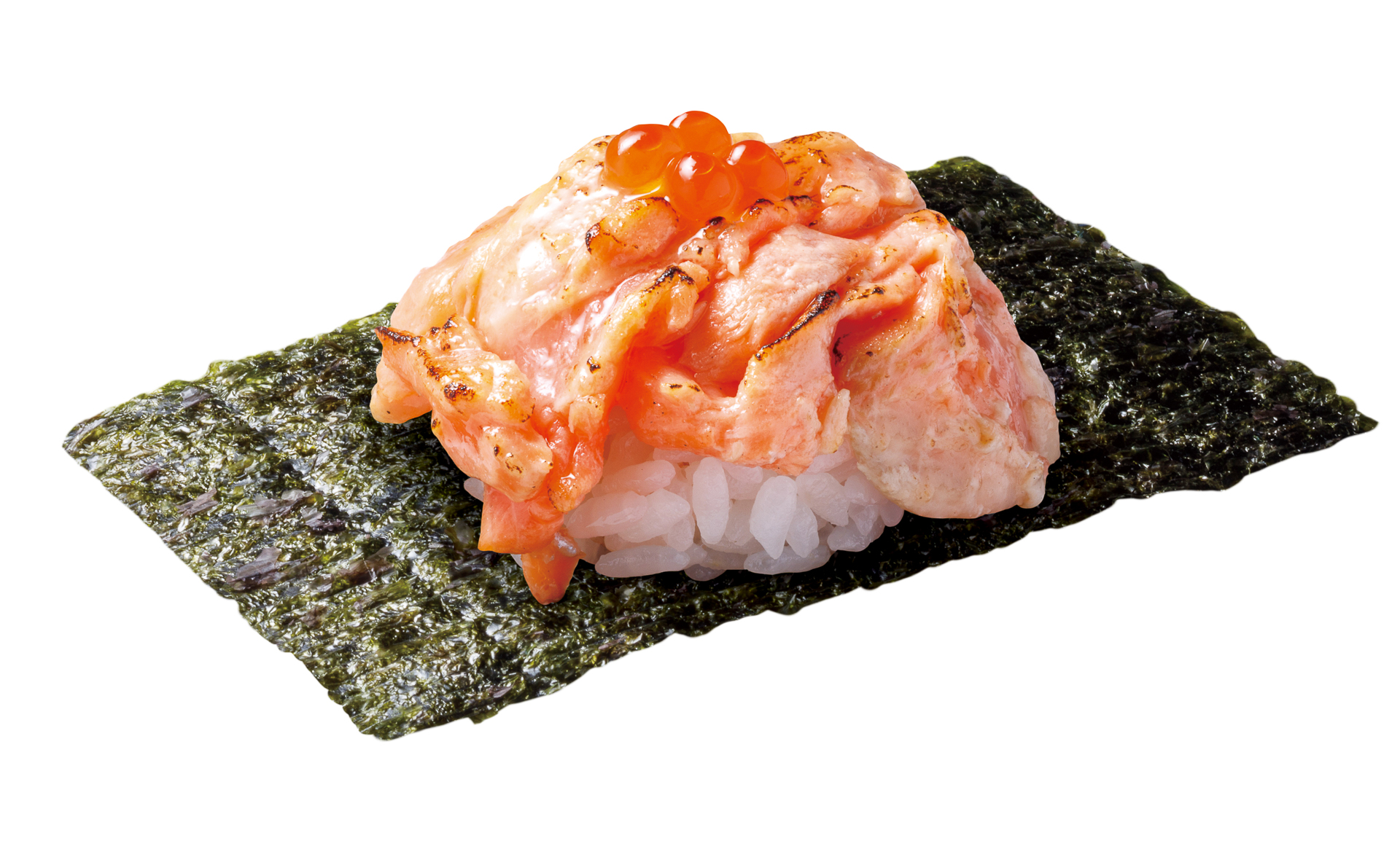「山盛り 炙りとろサーモンつつみ」（176円）