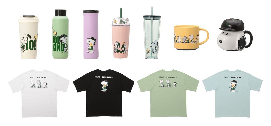 ビバレッジカード、ミニカップギフト、トートバッグ、Tシャツ、キャップは日本限定アイテム