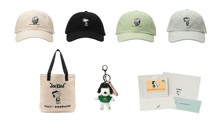 ビバレッジカード、ミニカップギフト、トートバッグ、Tシャツ、キャップは日本限定アイテム