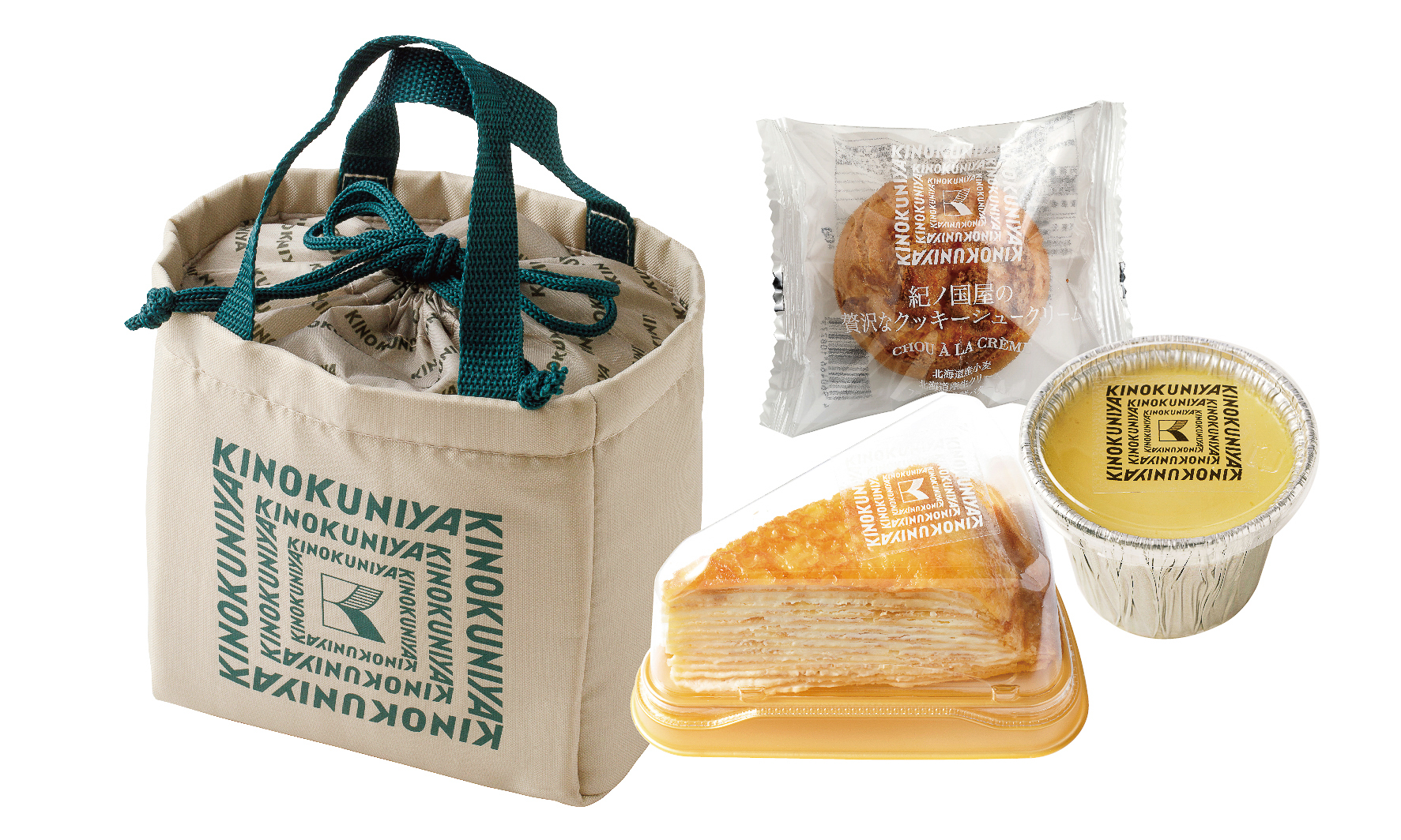 3月27日～30日限定の「ベーカリーハッピーバッグ」（左）と「デザートセット」（右）