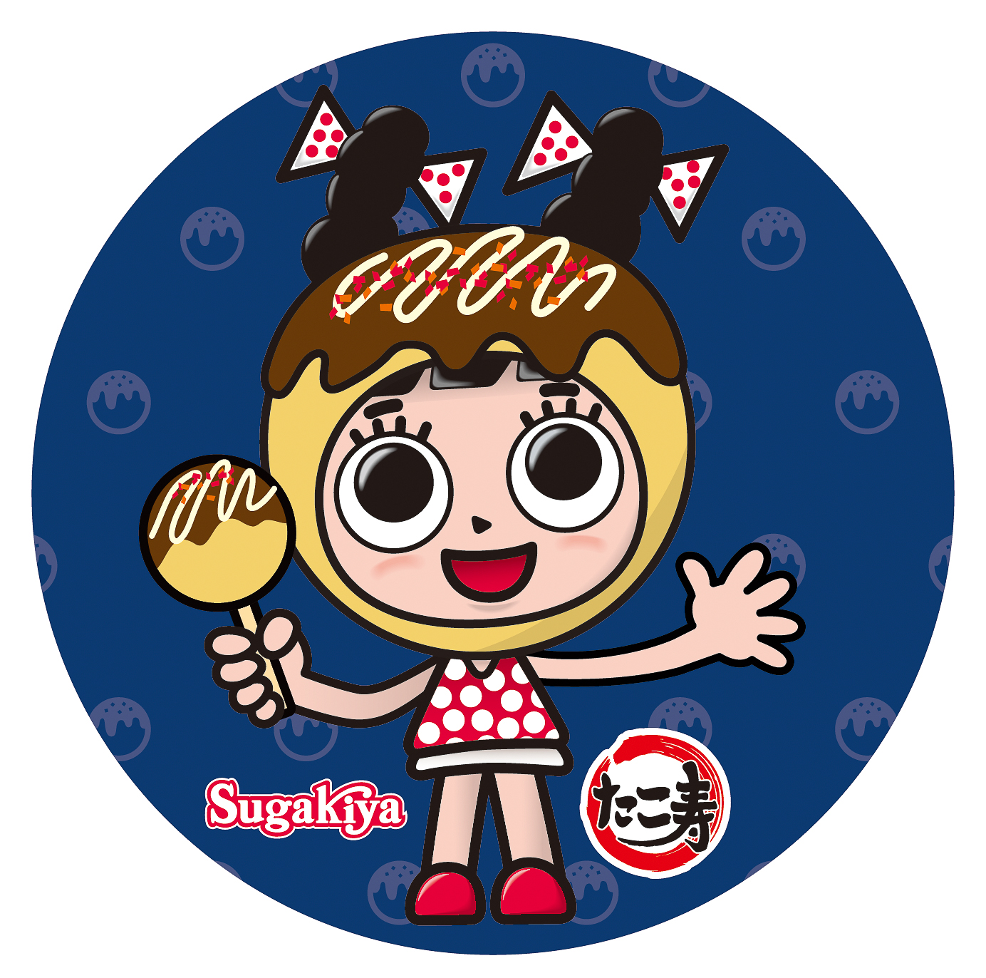 「たこ焼きスーちゃんステッカー」を先着順でプレゼント