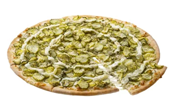 直径40cmのピザに600gのピクルスをトッピング