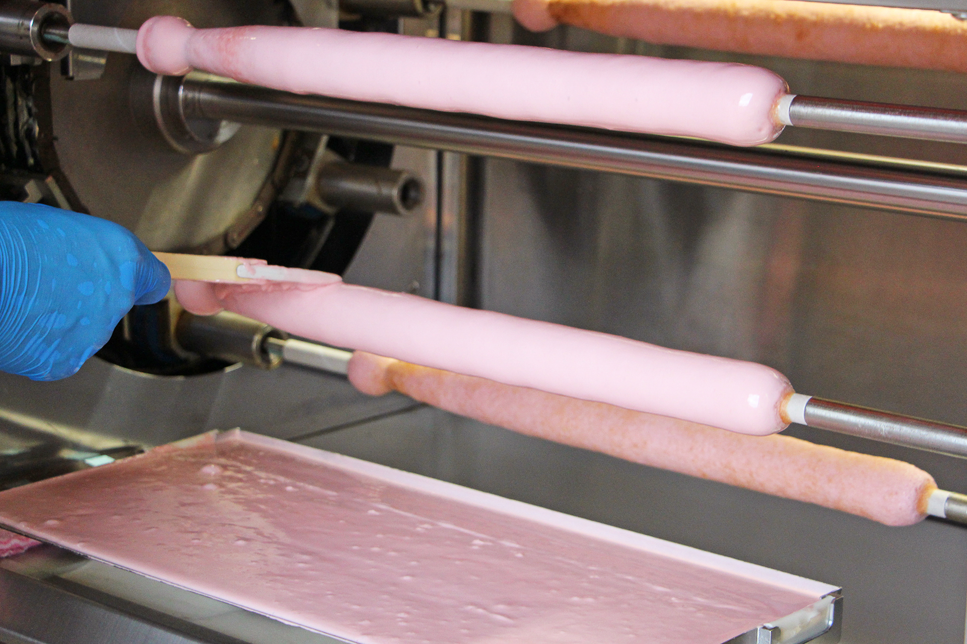 長いバームクーヘンに