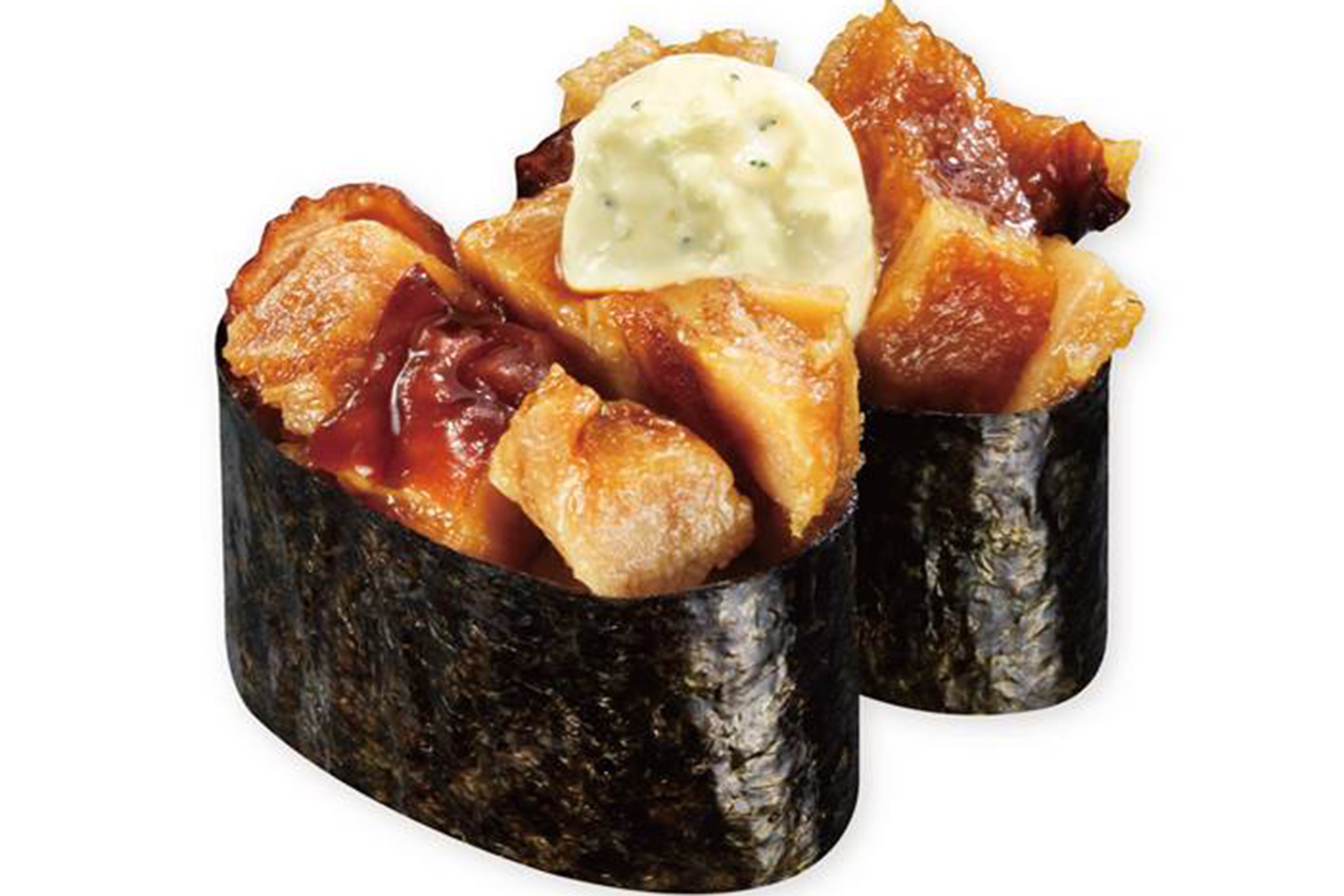 「鶏てりやき軍艦」（115円～）