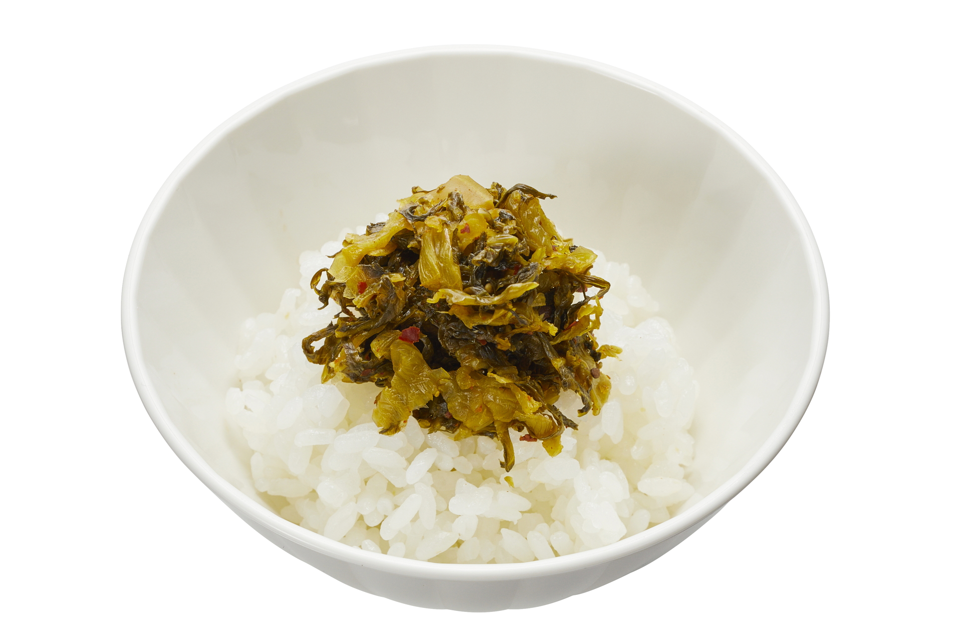 「追いシャリ ピリ辛高菜」（150円～）