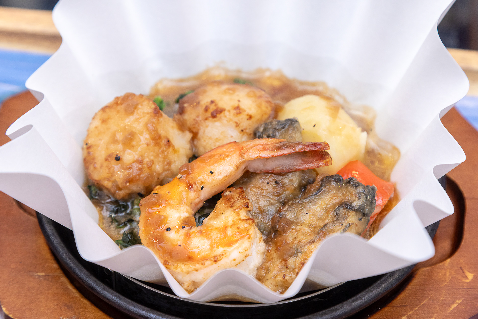 牡蠣と帆立のあつあつグリル