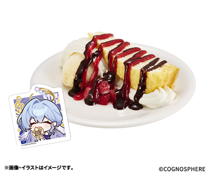 チョコ＆苺ソースのミルクレープメルバ（300円～）