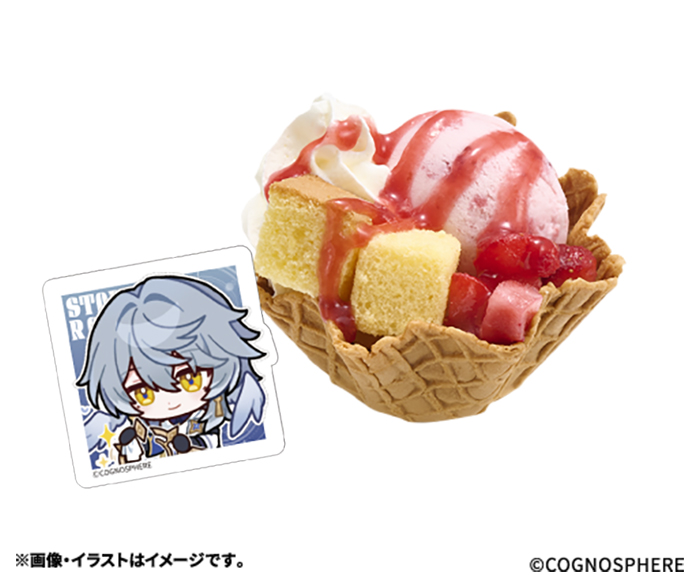 苺のワッフルコーン（300円～）
